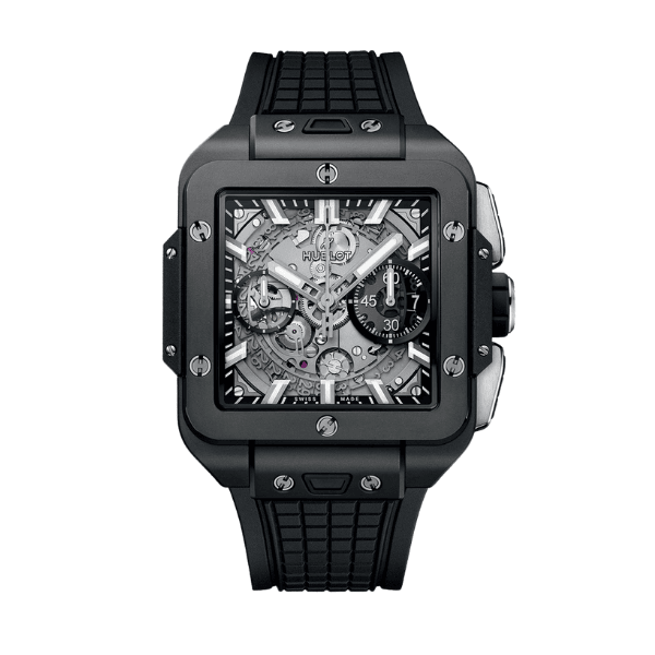 Hublot  Square Bang Unico 821.CI.0170.RX 821CI0170RX 42mm Black Dial Ceramic