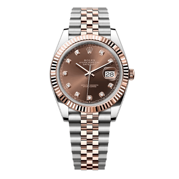 Rolex Datejust 36mm Demi Rose Gold Chocolate