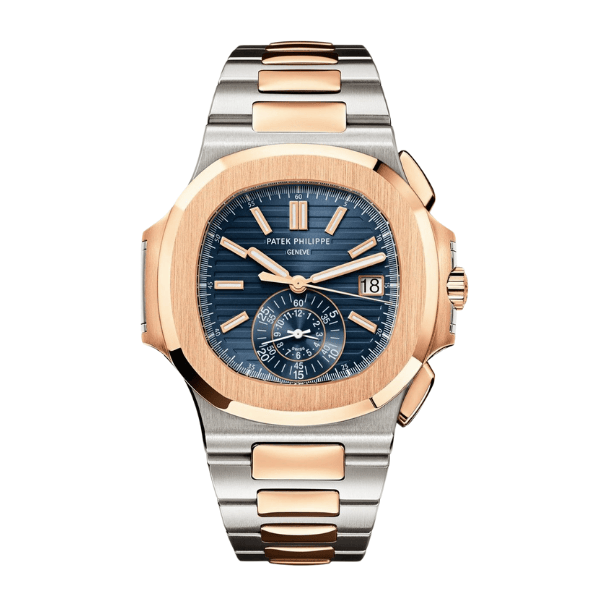 Patek Philippe Nautilus Chronograph 5980/1AR-001 40.5mm Blue Dial Rose Gold