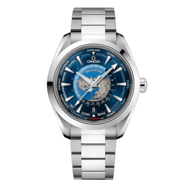 Omega Seamaster Aqua Terra Co‑Axial Master Chronometer Gmt Worldtimer