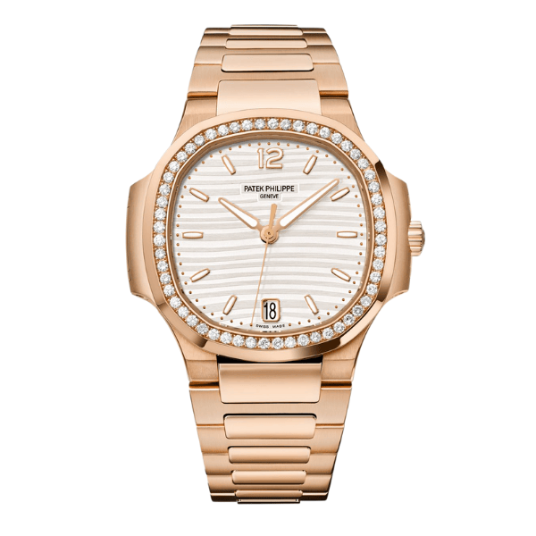 Patek Philippe Nautilus 7118/1R-011 32.5mm White Dial Rose Gold