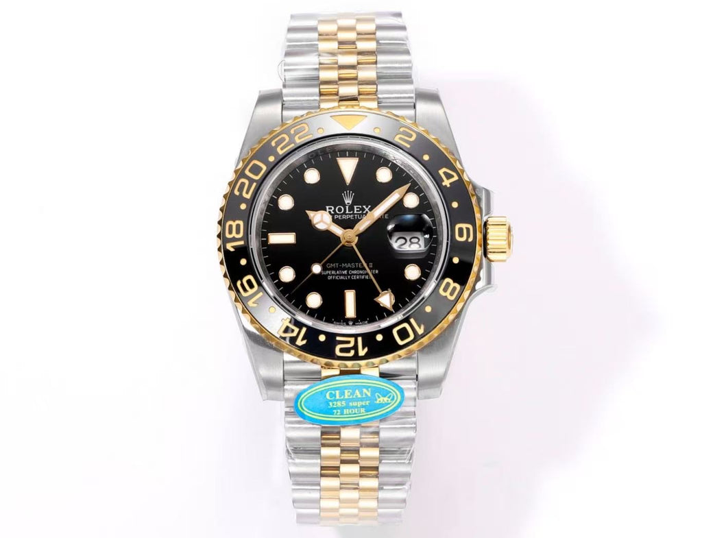 Rolex GMT‑Master II -
“Black & Gold”