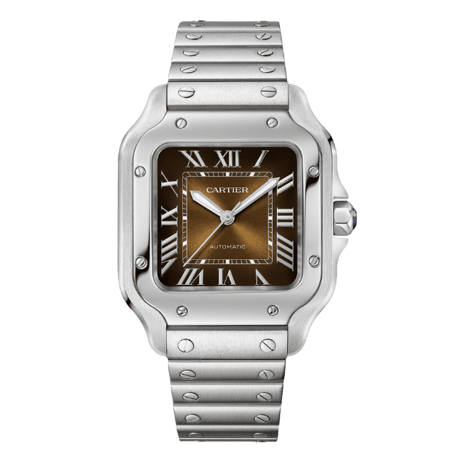 Cartier Santos De Cartier Chocolate Dial WSSA0065 35.5mm