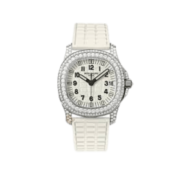 Patek Philippe Aquanaut 5067A-011 White full moissanite 35mm