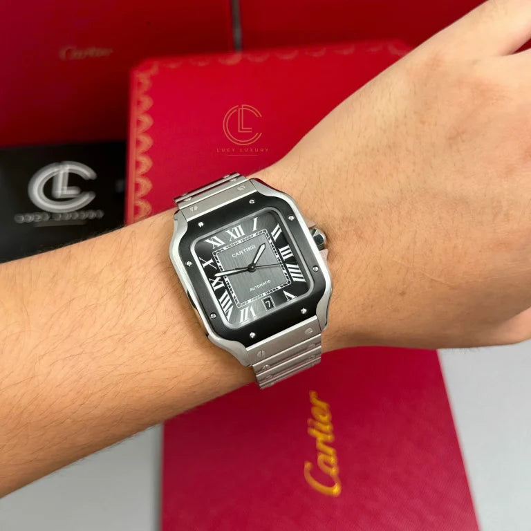 Cartier Santos De Cartier Ceramic CRWSSA0037 39.8mm Miyota.9015