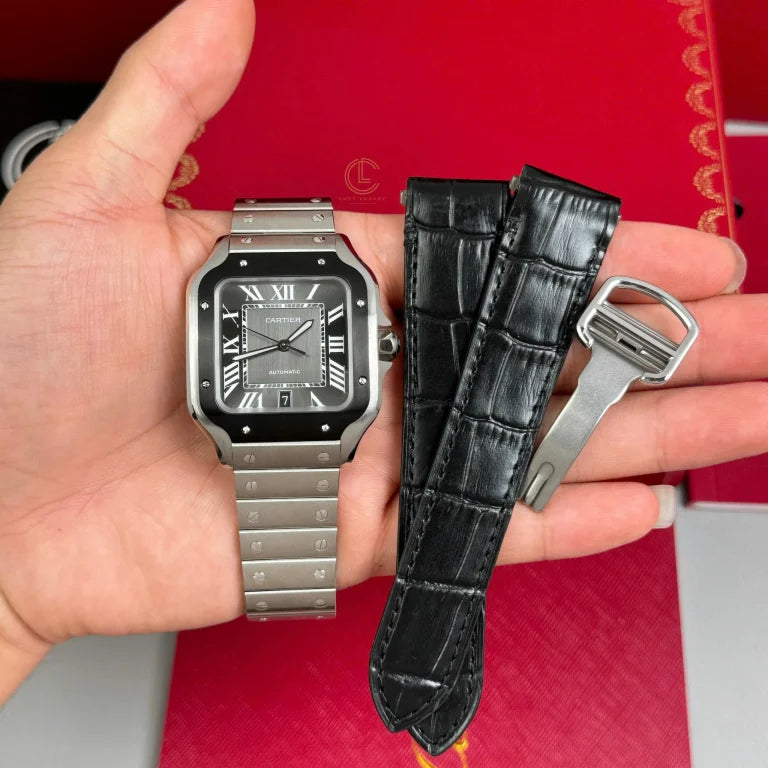 Cartier Santos De Cartier Ceramic CRWSSA0037 39.8mm Miyota.9015