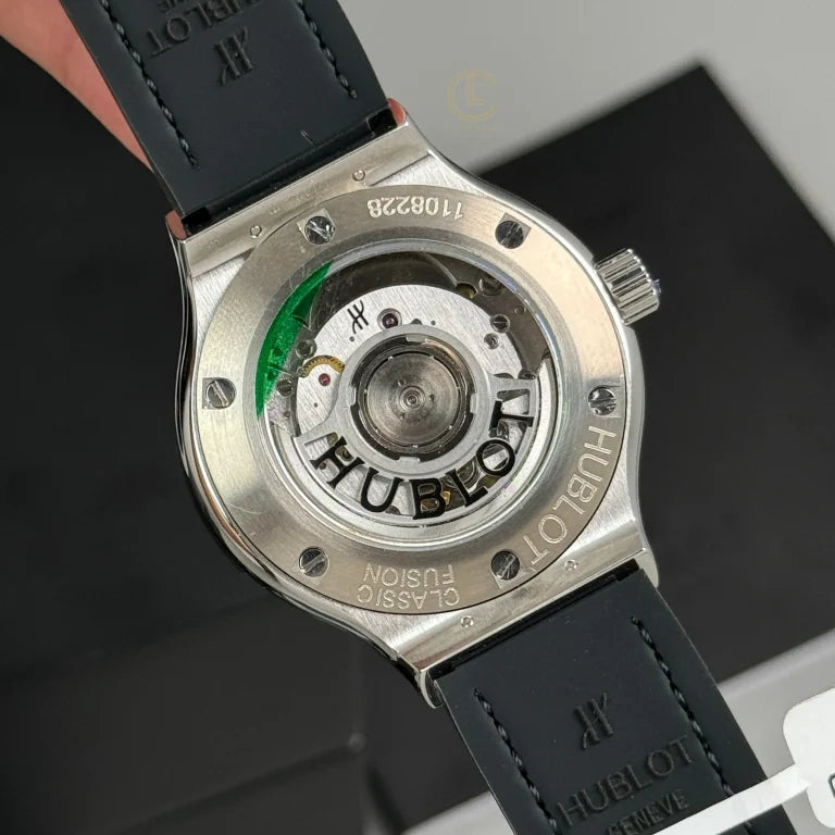 Hublot Classic Fusion Diamonds Moissanite Pave 38mm Black Dial