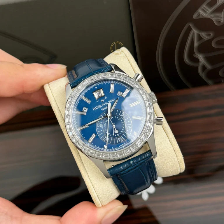 Patek Philippe  Complications 5961P-001 40mm Blue Dial Steel