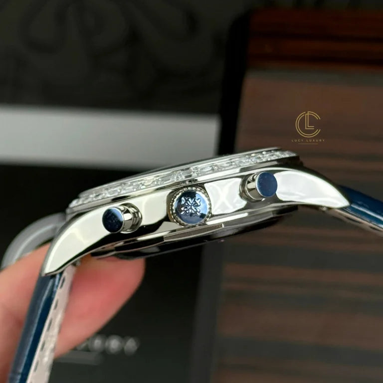 Patek Philippe  Complications 5961P-001 40mm Blue Dial Steel