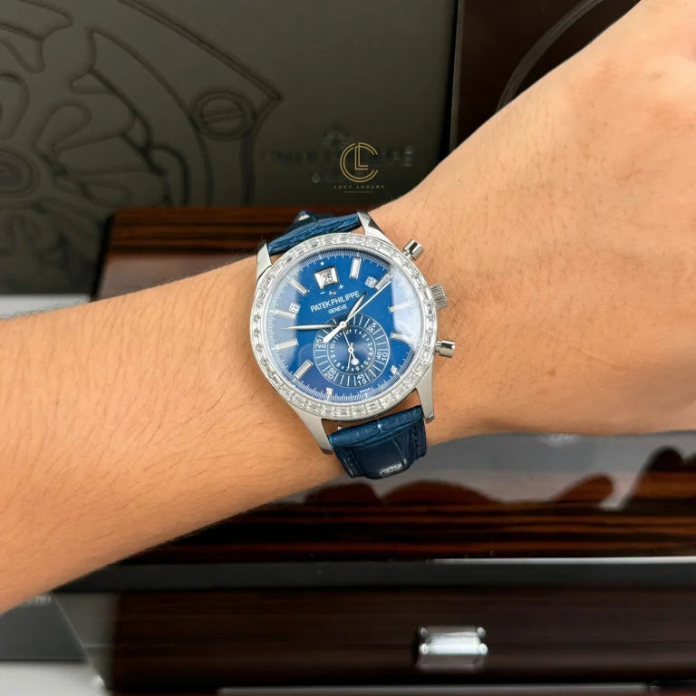 Patek Philippe  Complications 5961P-001 40mm Blue Dial Steel