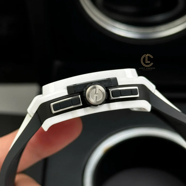 Hublot Square Bang Unico 821.HX.0170.RX 821HX0170RX 42mm White Dial Ceramic