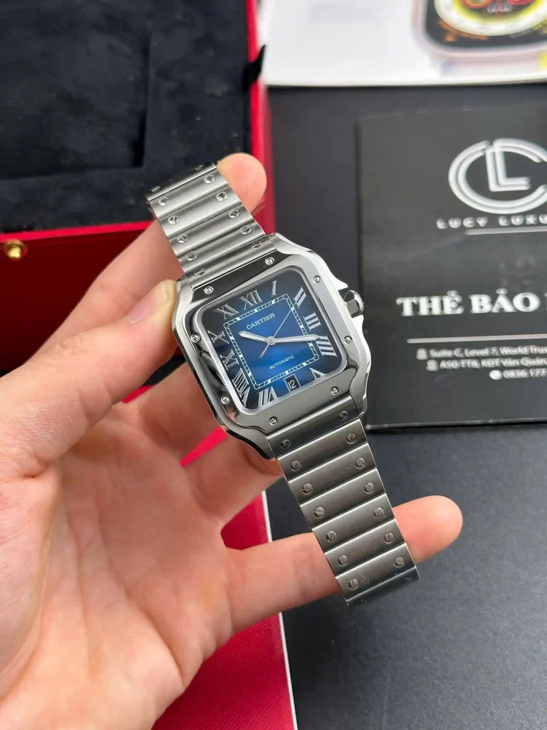 Cartier Santos De Cartier Blue Dial WSSA0071 39.8mm