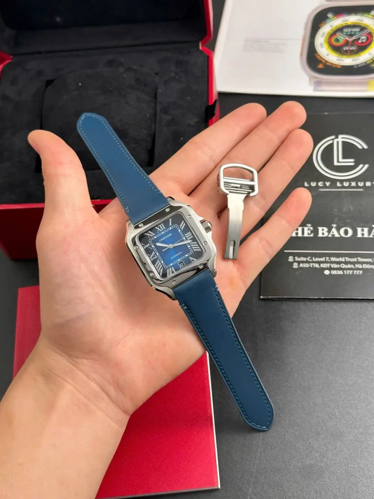 Cartier Santos De Cartier Blue Dial WSSA0071 39.8mm
