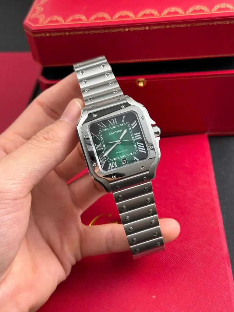 Cartier Santos De Cartier Green Dial Large WSSA0062 39.8mm